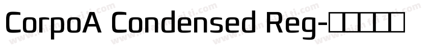 CorpoA Condensed Reg字体转换